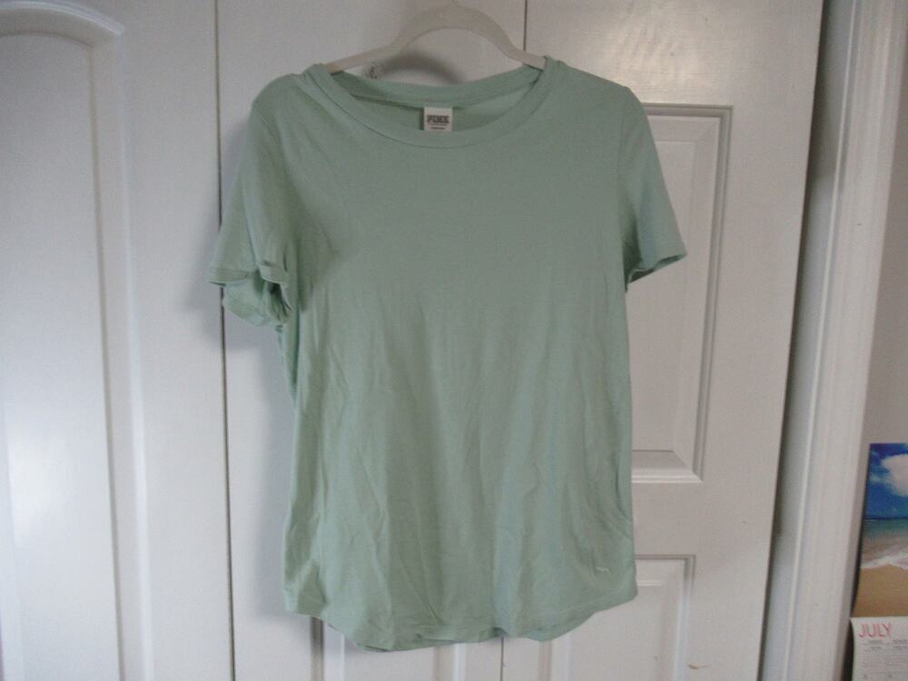 Mint Green Victoria's Secrete Pink scoop short sleeve shirt